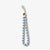 Beaded Phone Charm - Blue White