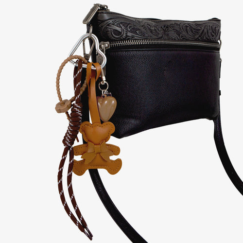 Tech Keychain Accessory - Brown Teddy