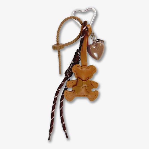 Tech Keychain Accessory - Brown Teddy