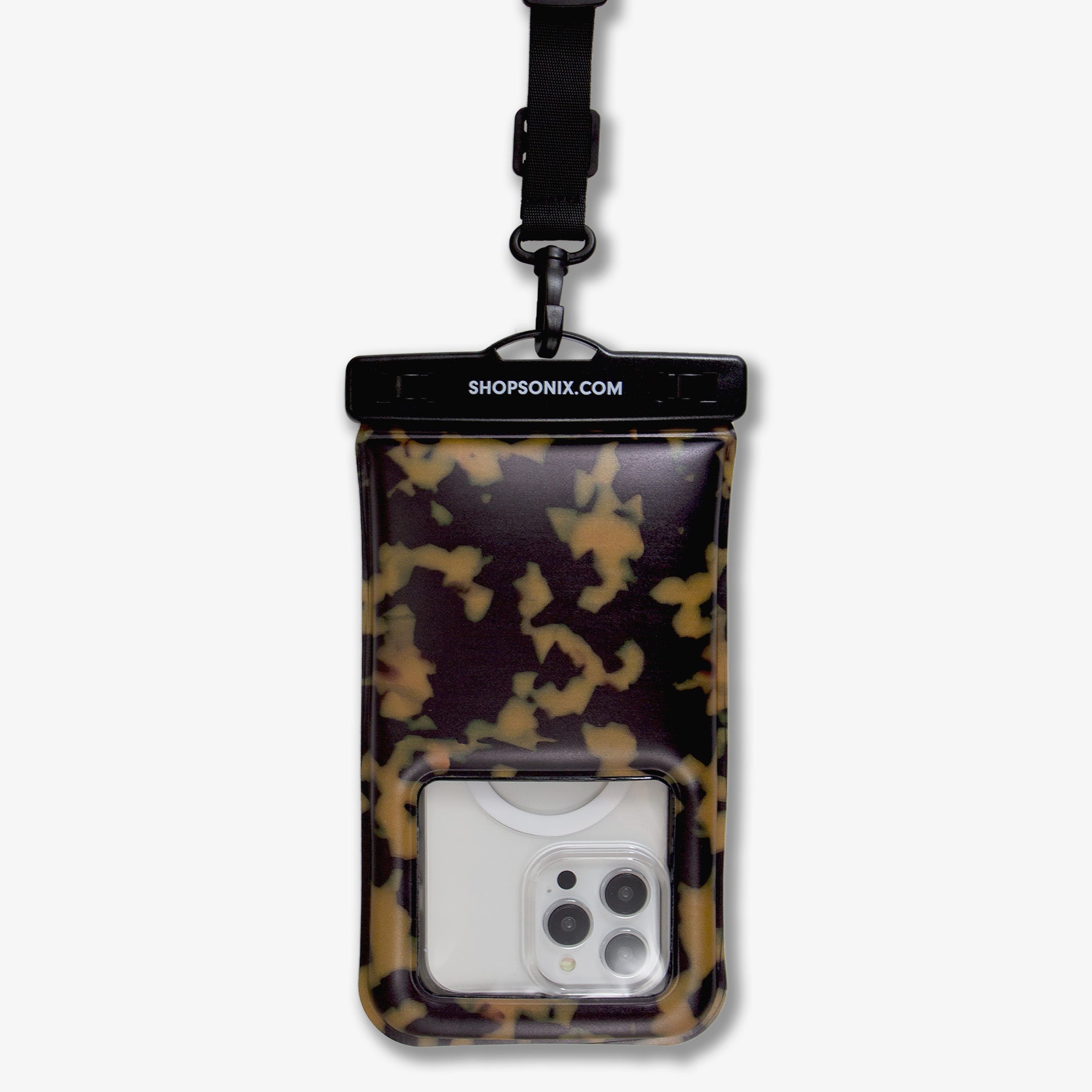 Waterproof Phone Pouch - Brown Tort