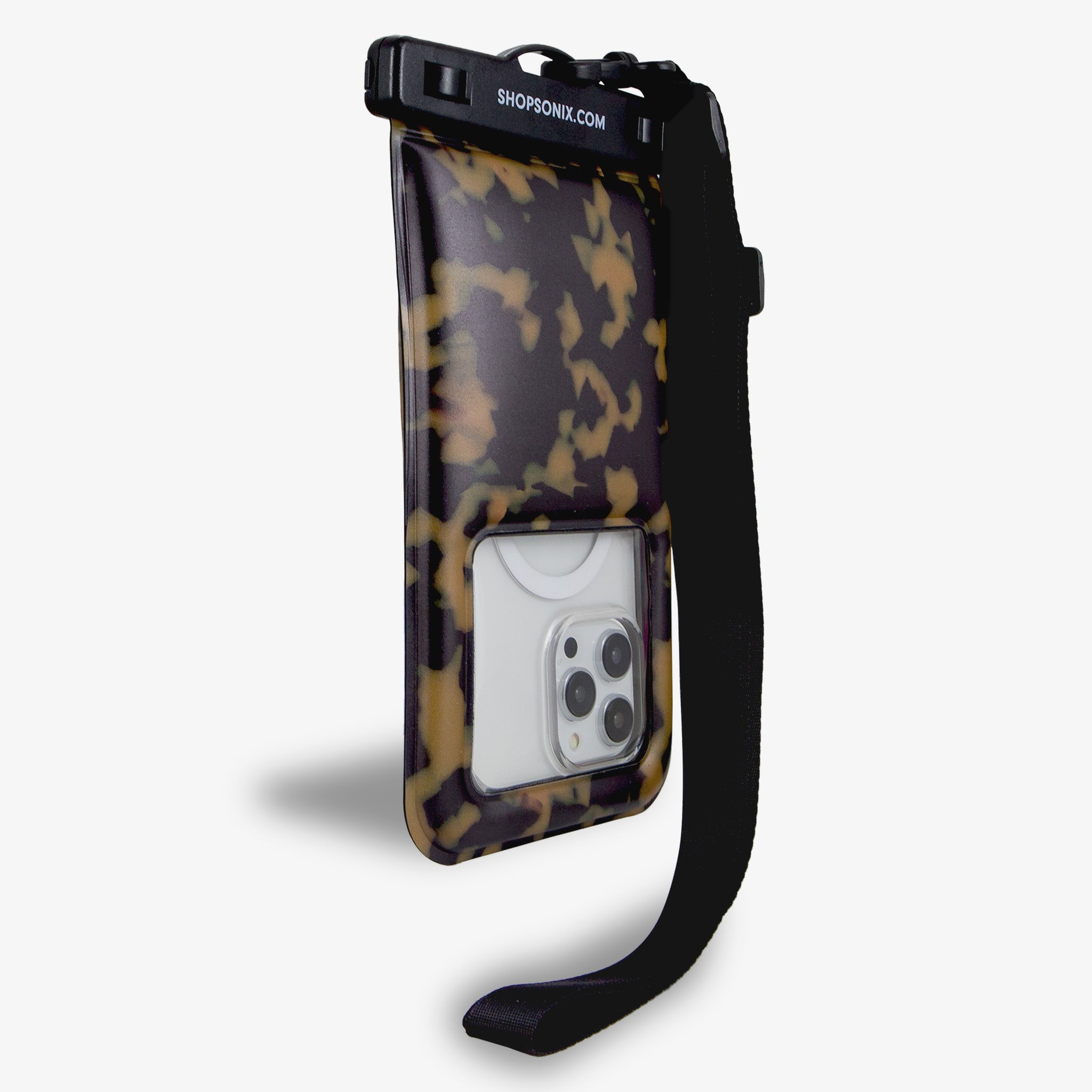 Waterproof Phone Pouch - Brown Tort