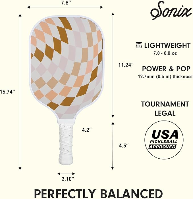 Single Pickleball Paddle - Checkmate Neutral