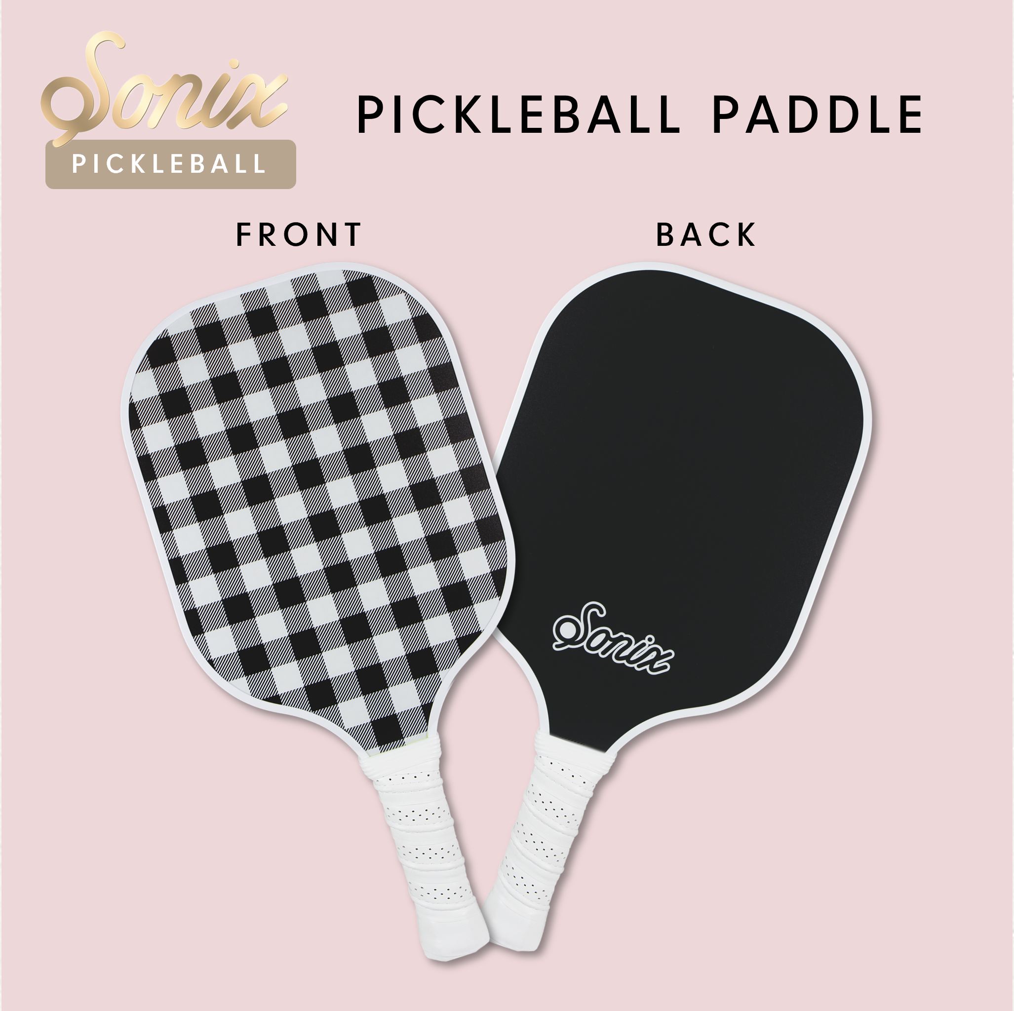 Single Pickleball Paddle - Black