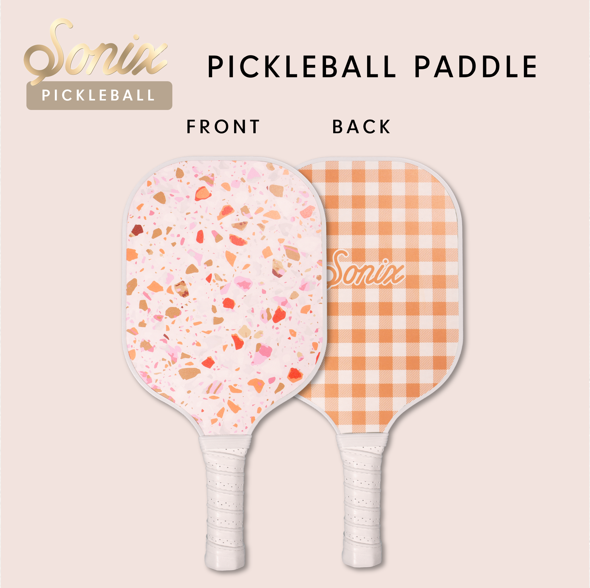 Single Pickleball Paddle - Sherbet Confetti