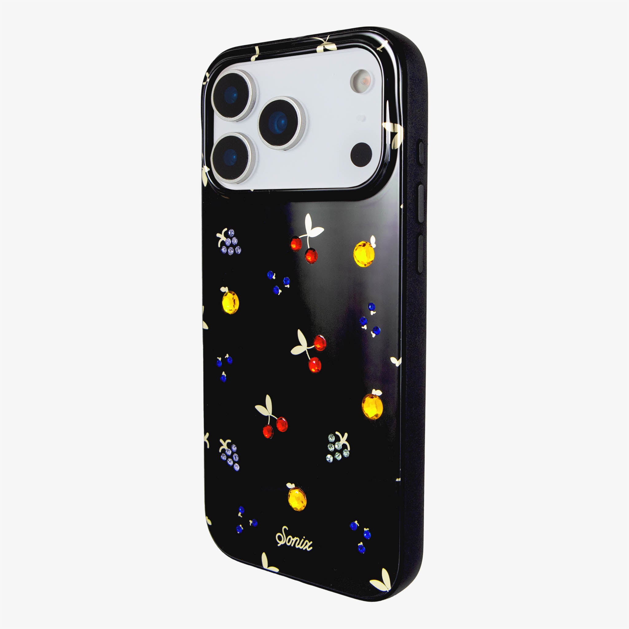 Fruit Gems iPhone Case - Black