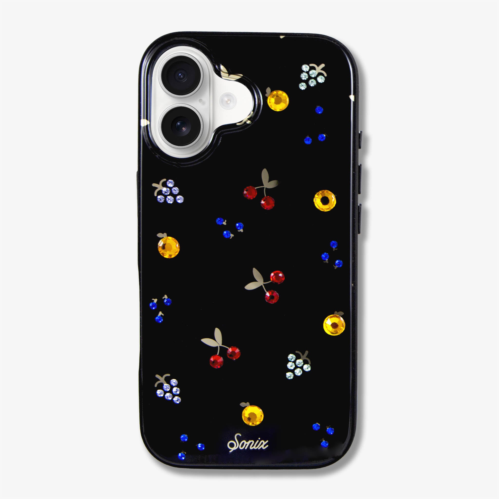 Fruit Gems iPhone Case - Black