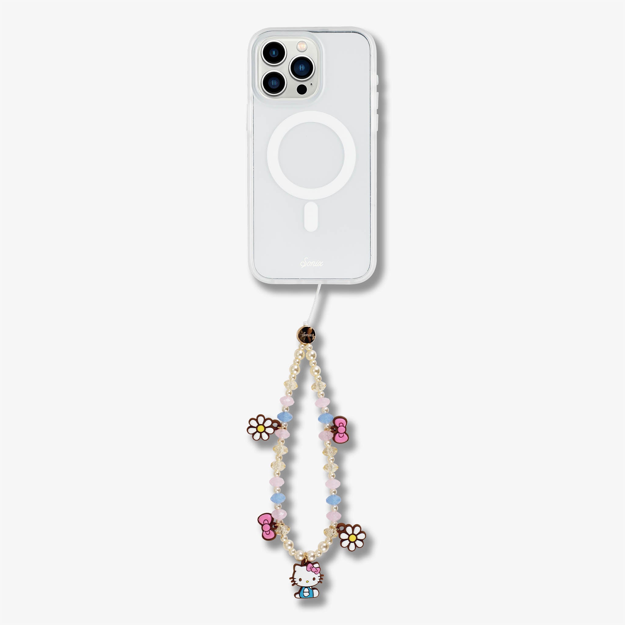 Beaded Wristlet with Charm - Hello Kitty® Pink Bows