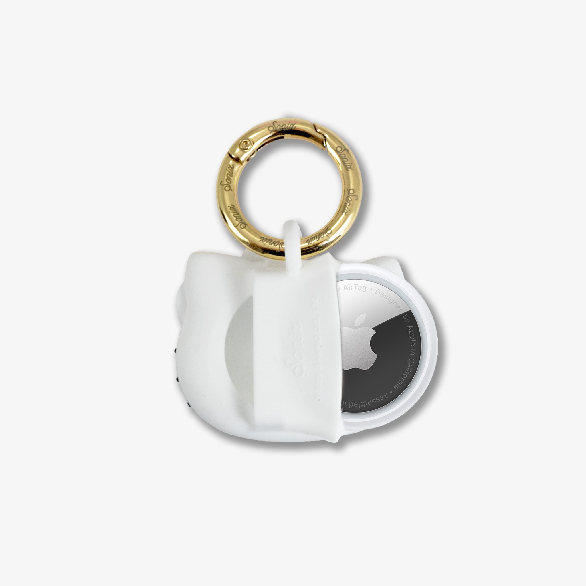 Silicone AirTag® Cover with Carabiner Keyring - Hello Kitty®