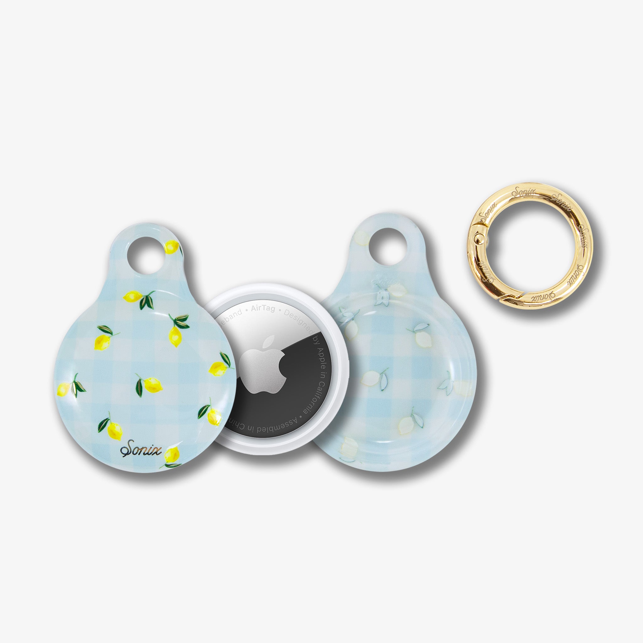 AirTag® Cover - Lemon Gingham