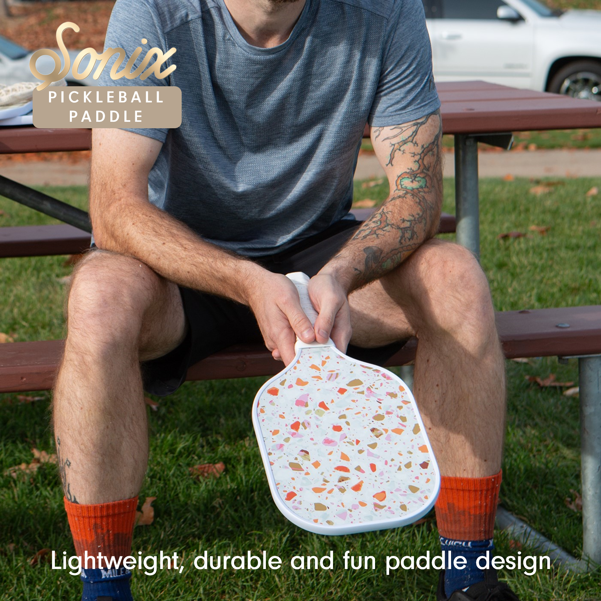 Single Pickleball Paddle - Sherbet Confetti