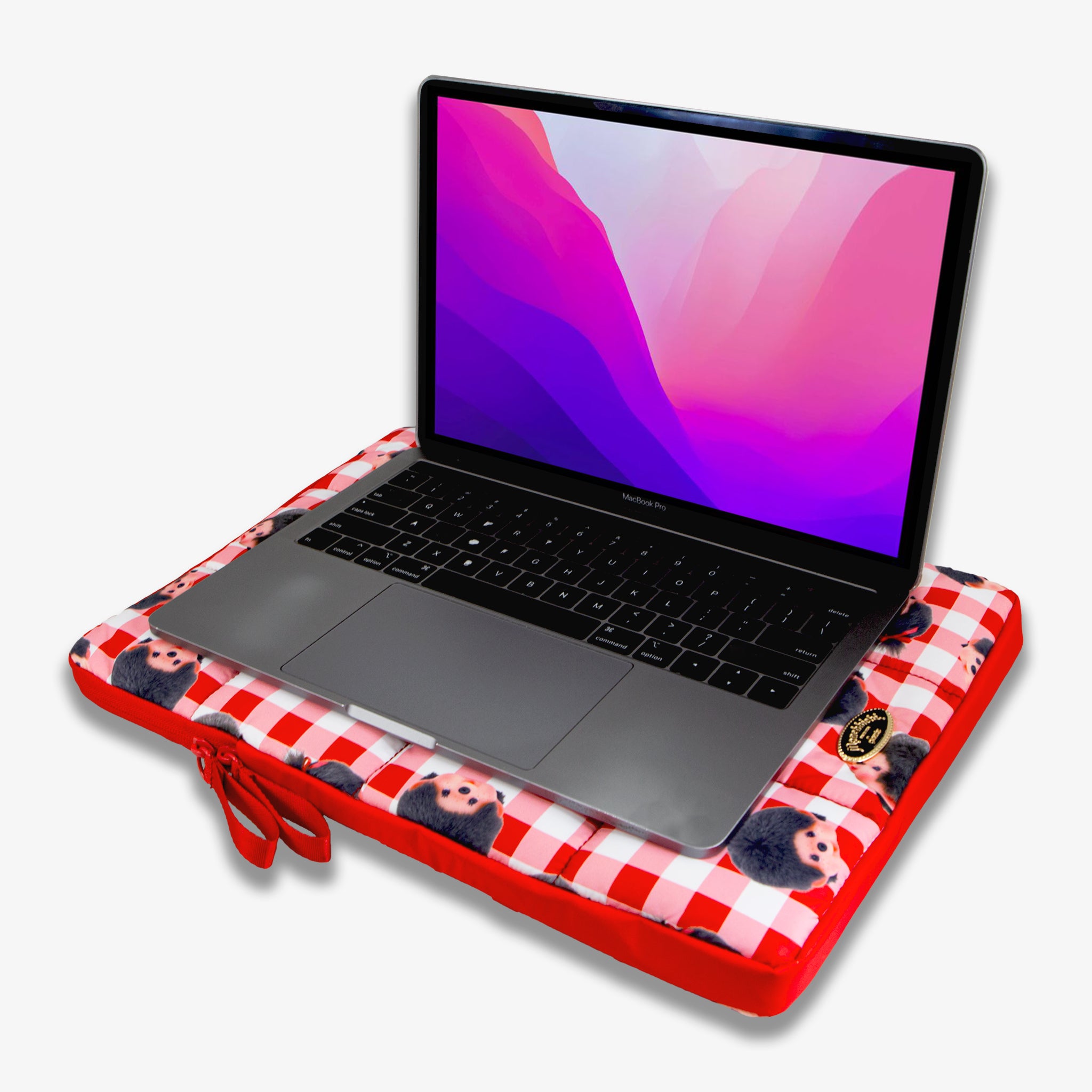 Puffy Laptop Sleeve - Monchhichi™ Check
