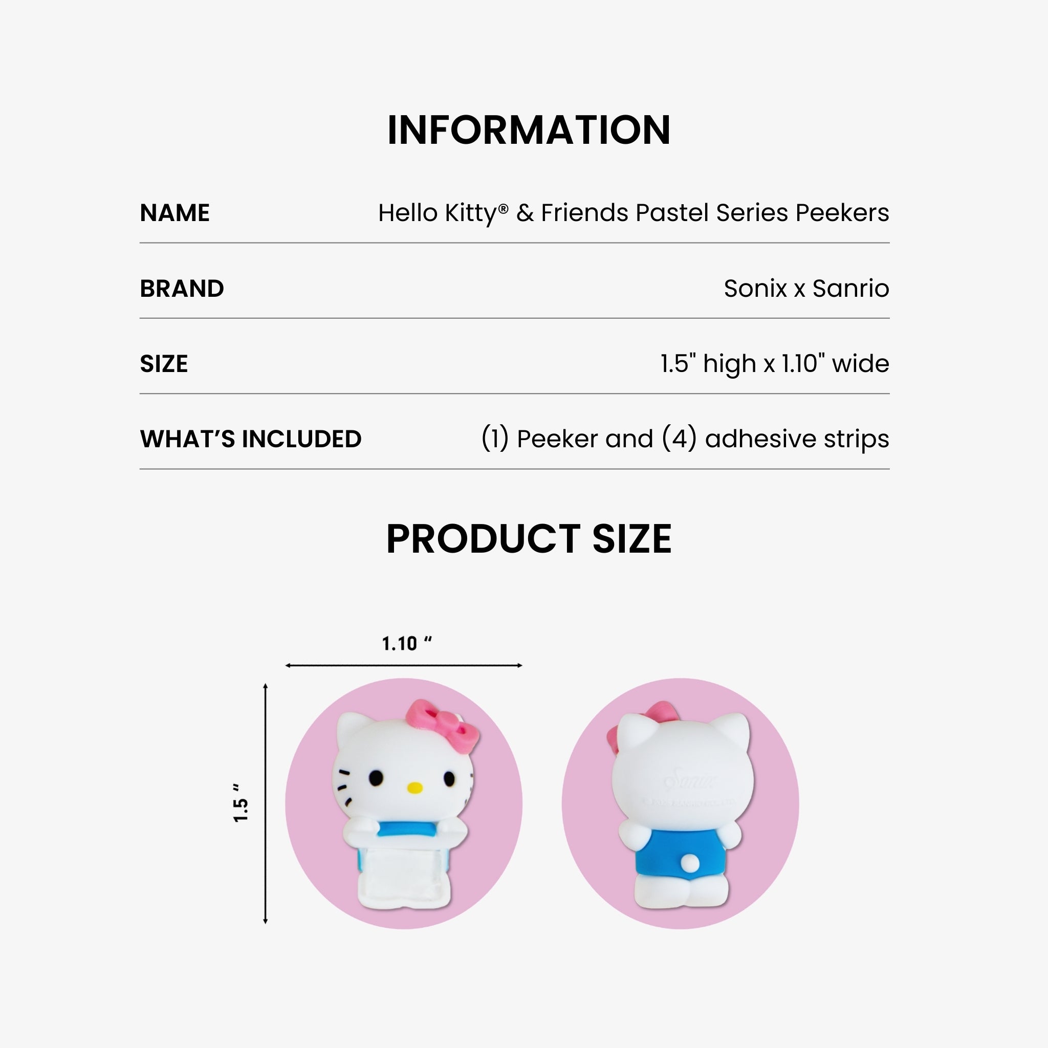 Hello Kitty® & Friends Peekers Blind Box - Pastel Series