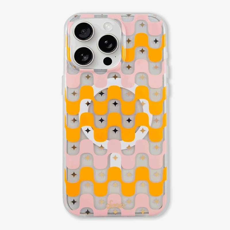 Retro Stripe MagSafe® Compatible iPhone Case