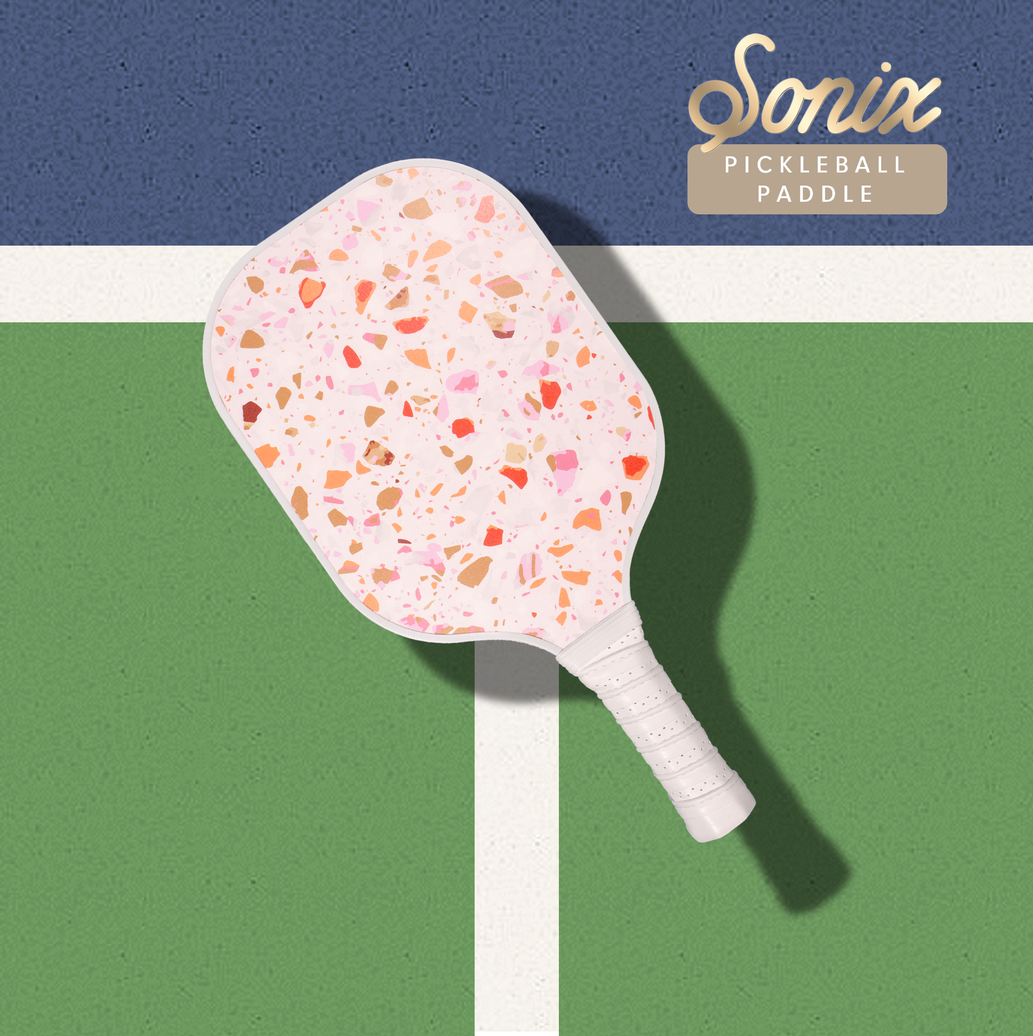 Single Pickleball Paddle - Sherbet Confetti
