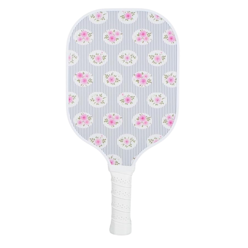 Single Pickleball Paddle - Patchwork Cottage Floral