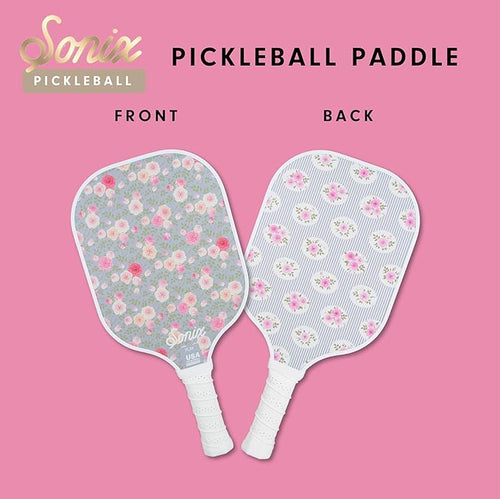 Single Pickleball Paddle - Patchwork Cottage Floral