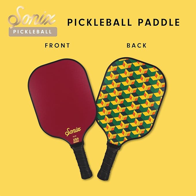 Single Pickleball Paddle - Traditional Geo