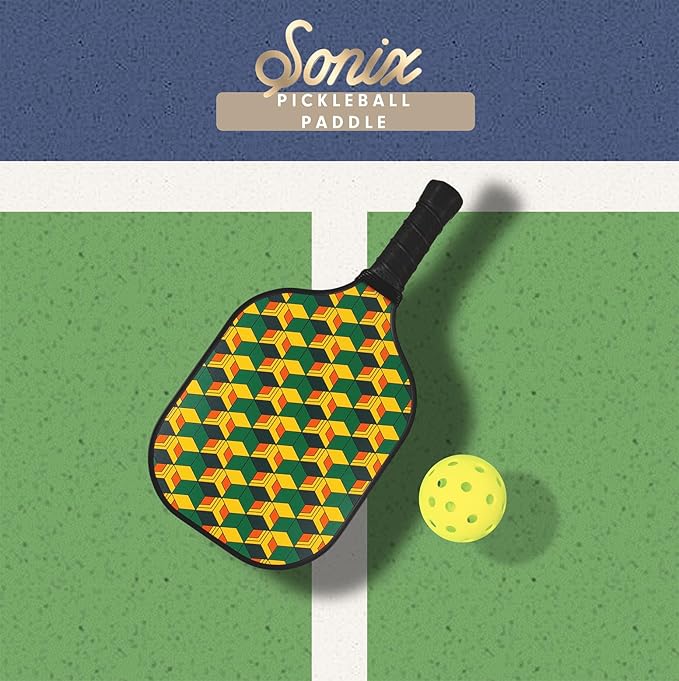 Single Pickleball Paddle - Traditional Geo