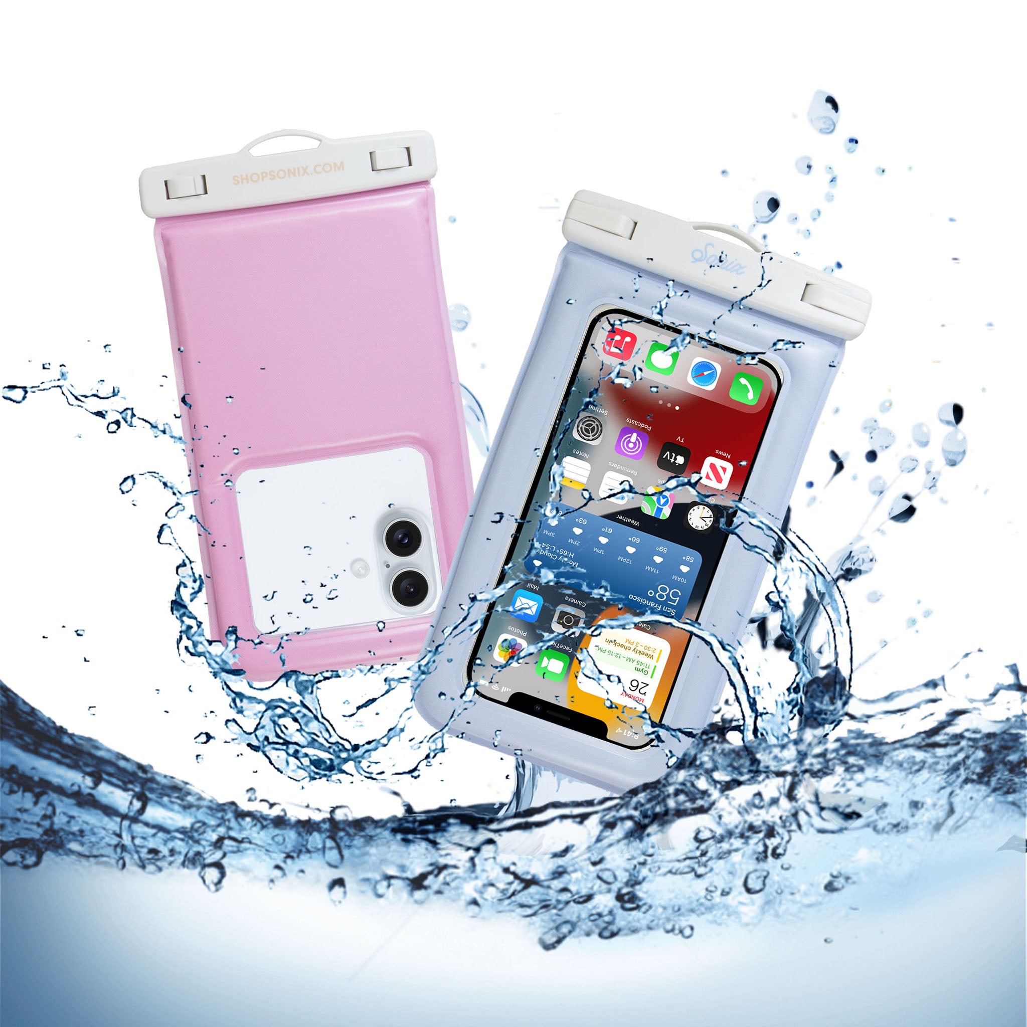 Waterproof Phone Pouch - Jelly Blue