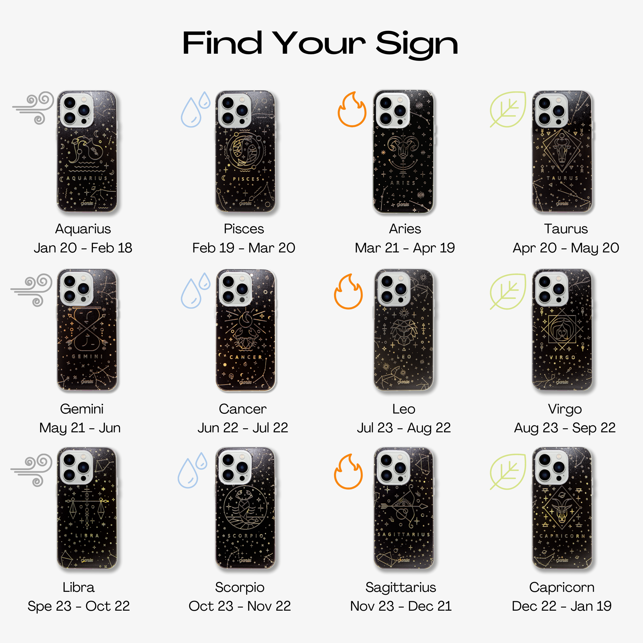 Zodiac MagSafe® Compatible iPhone Case