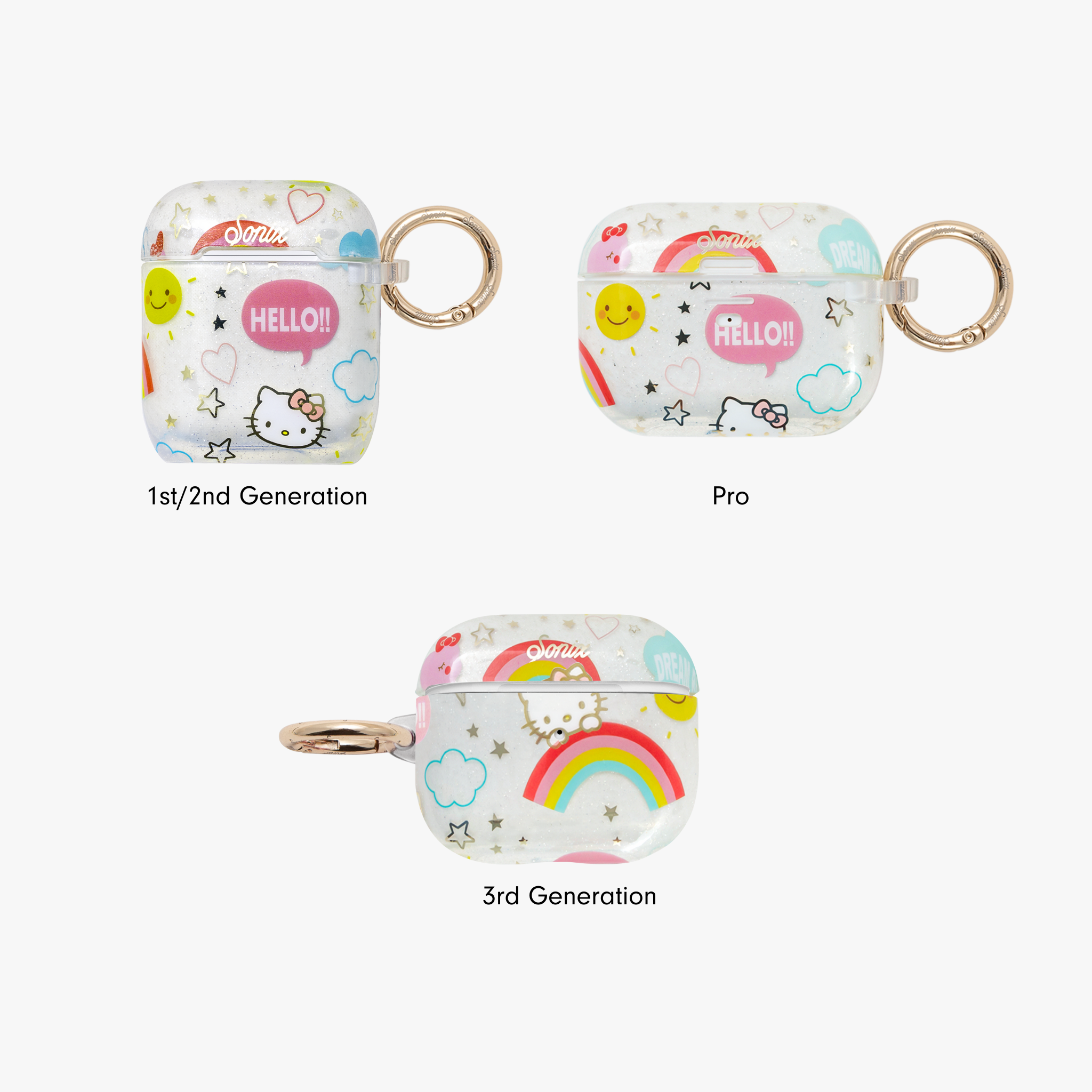 Sanrio Hello Kitty AirPods Pro2 Case Key Ring AirPods Pro 2nd Generation  Cover