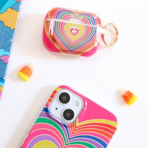 Rainbow Hearts AirPods Case