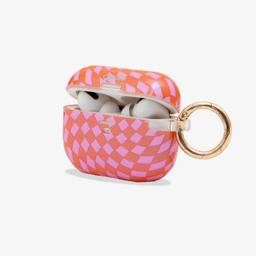 Checkmate Pink/Orange AirPods Case