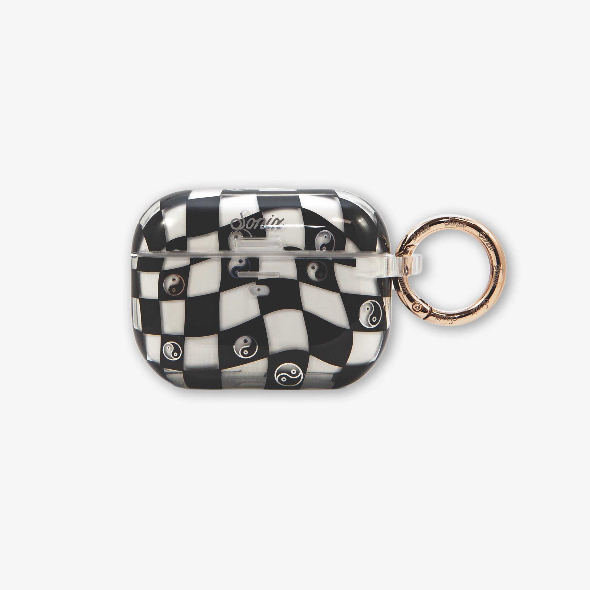 Checkered Keychain Coin Purse