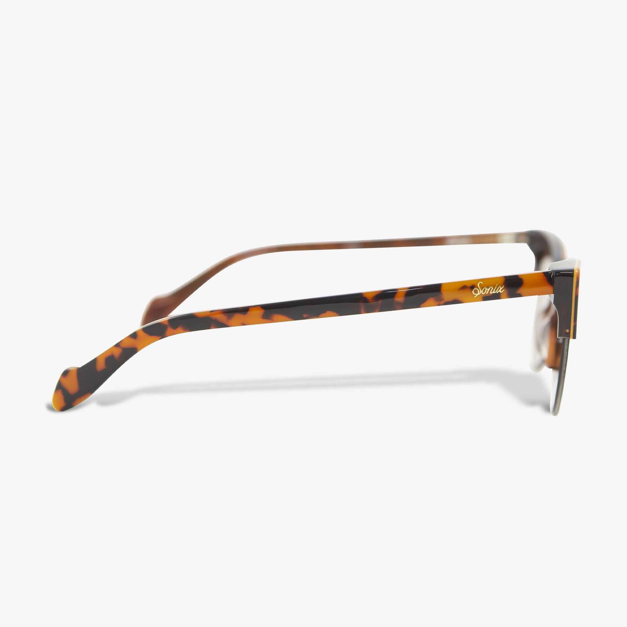 brown tort faye cat eye sunglasses with brown lens