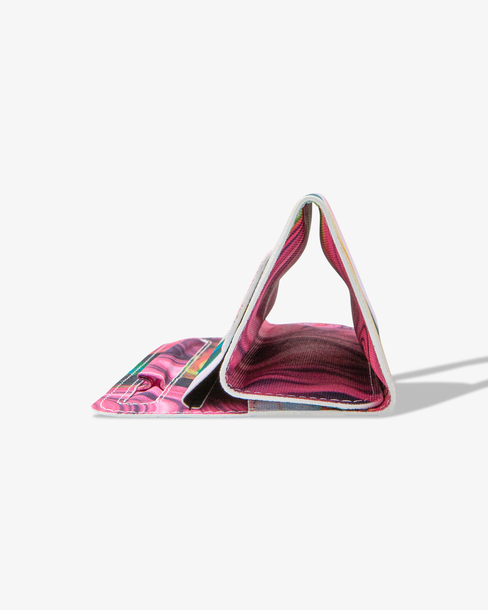 Agate color iPad sleeve folded up and viewed from the side.
