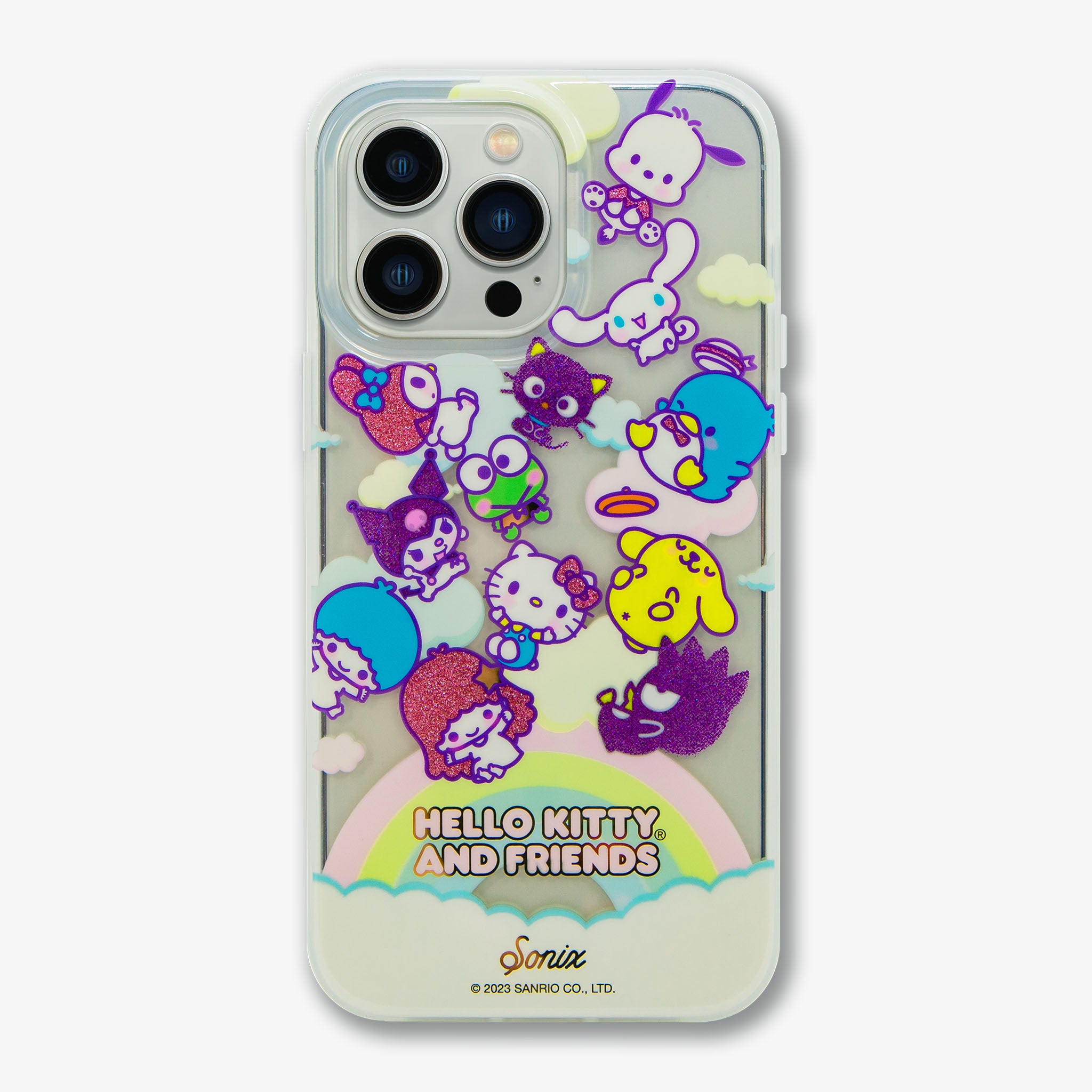 Purple Hello Kitty, Hello Kitty Glitter HD phone wallpaper
