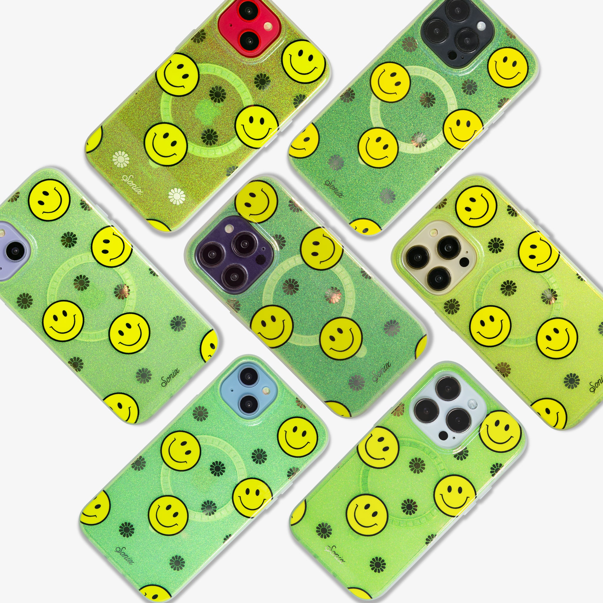 Neon Smiley Yellow Magsafe® Compatible iPhone Case