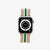 Knit Apple Watch® Band - Oat + Green Stripe