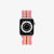 Knit Apple Watch® Band - Pink + Orange Stripe
