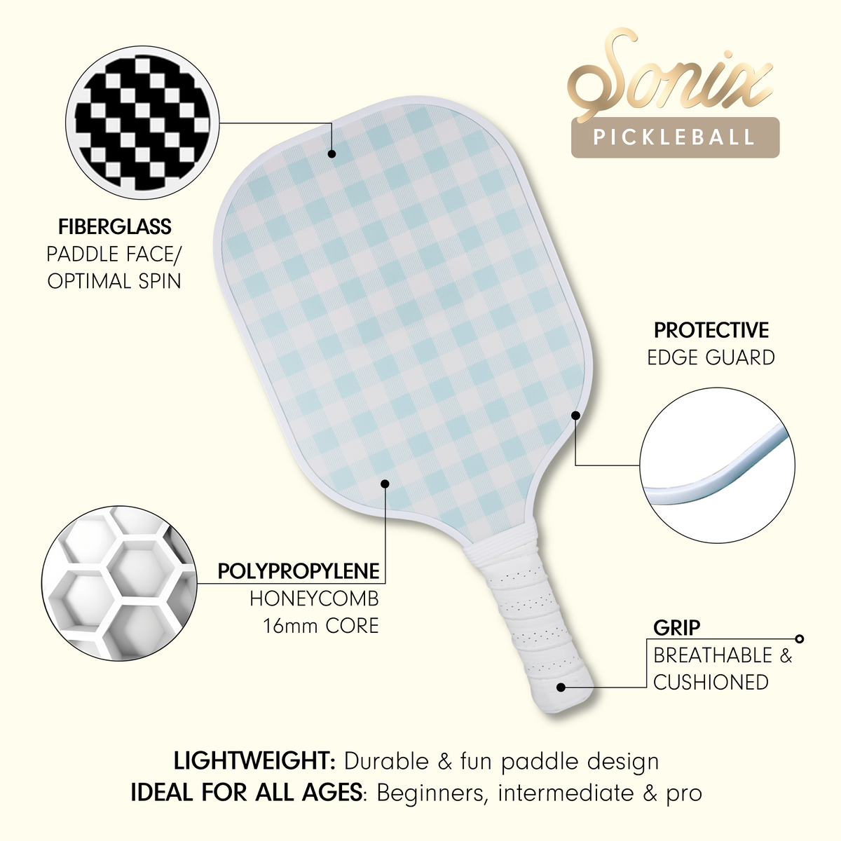 Single Pickleball Paddle - Haze