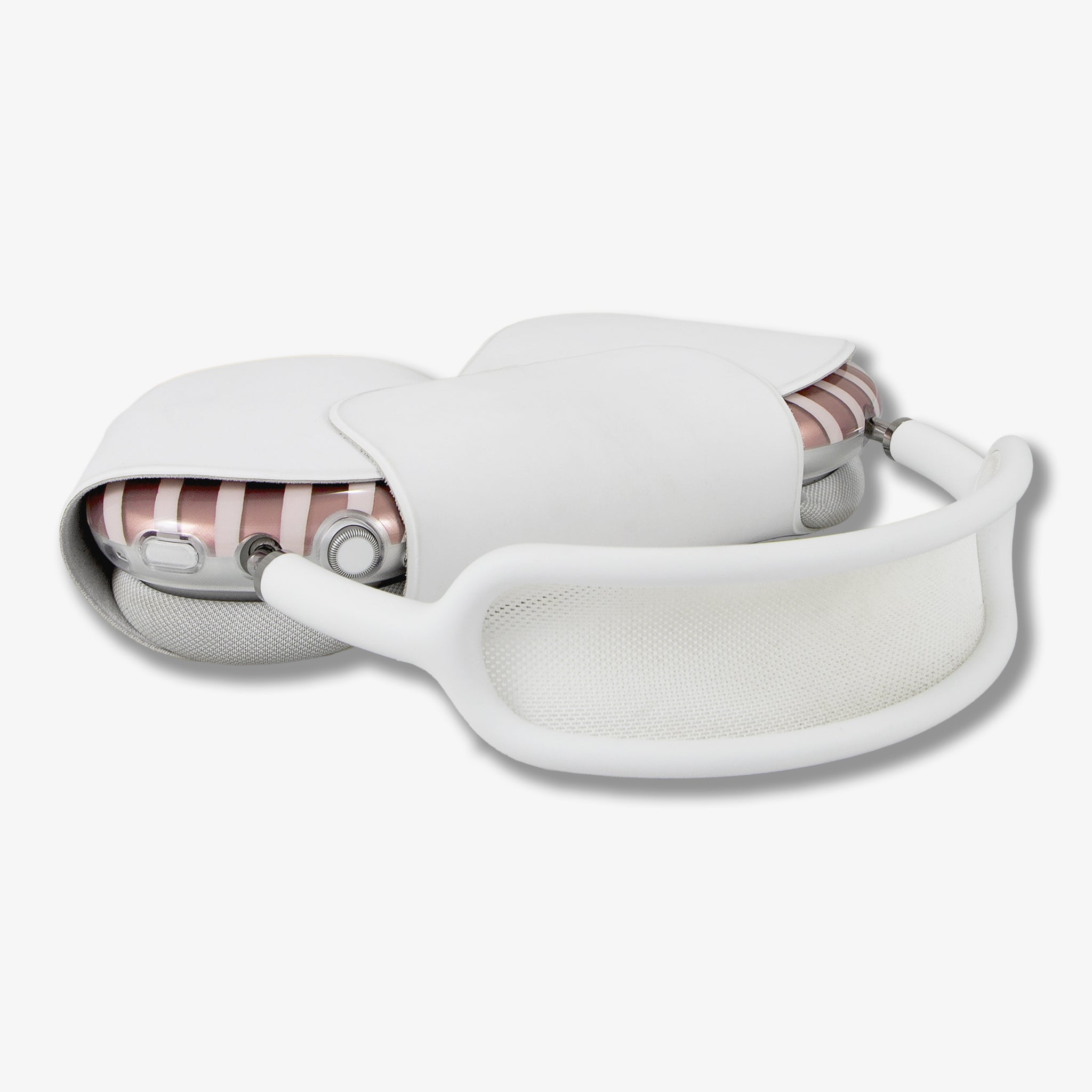 Abstract Stripe AirPods Max Cover - Nude