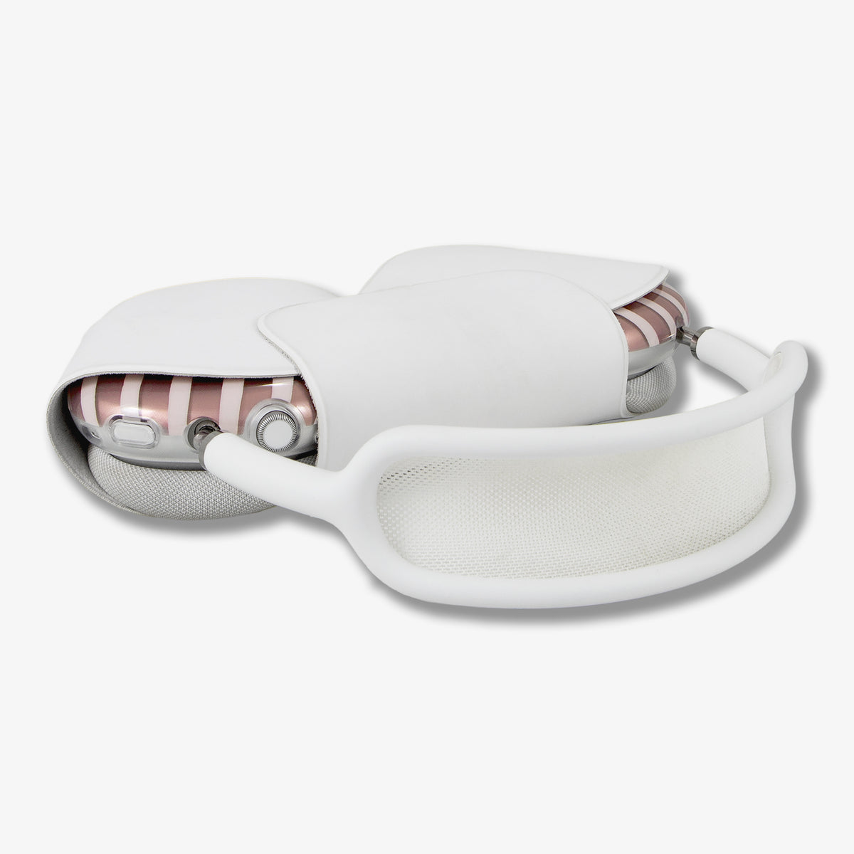 Abstract Stripe AirPods Max Cover - Nude