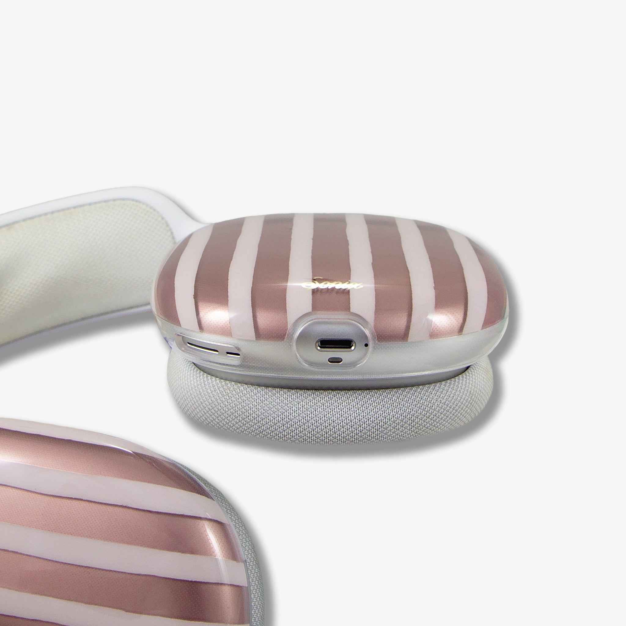 Abstract Stripe AirPods Max Cover - Nude
