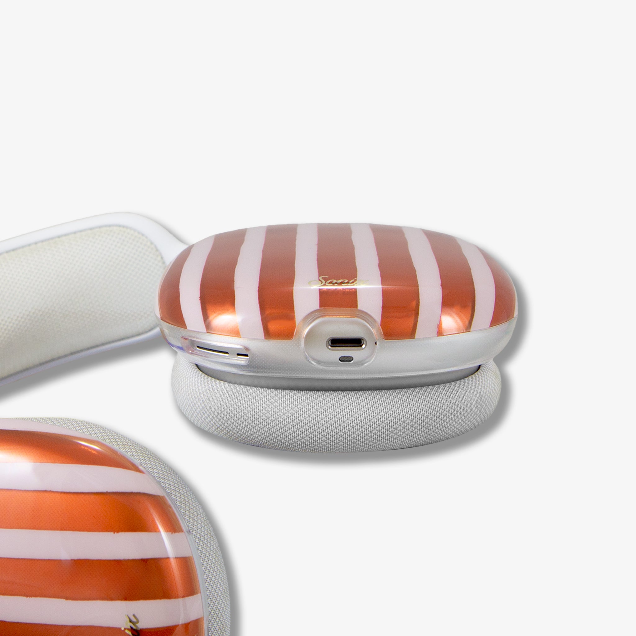 Abstract Stripe AirPods Max Cover - Pumpkin