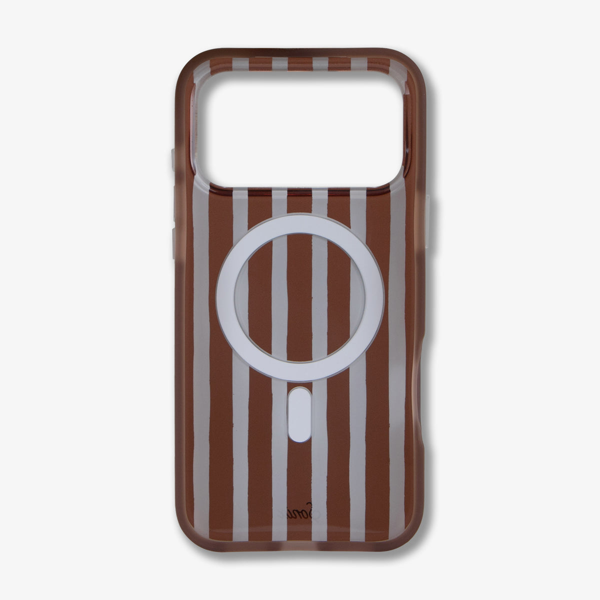 Abstract Stripe Brown / Blue MagSafe® Compatible iPhone Case