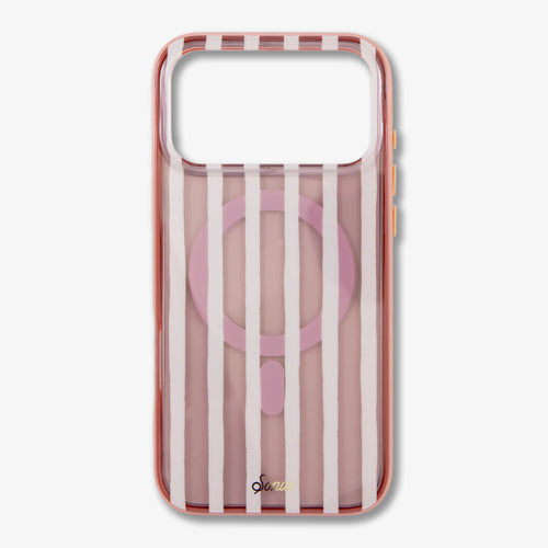 Abstract Stripe Nude MagSafe® Compatible iPhone Case
