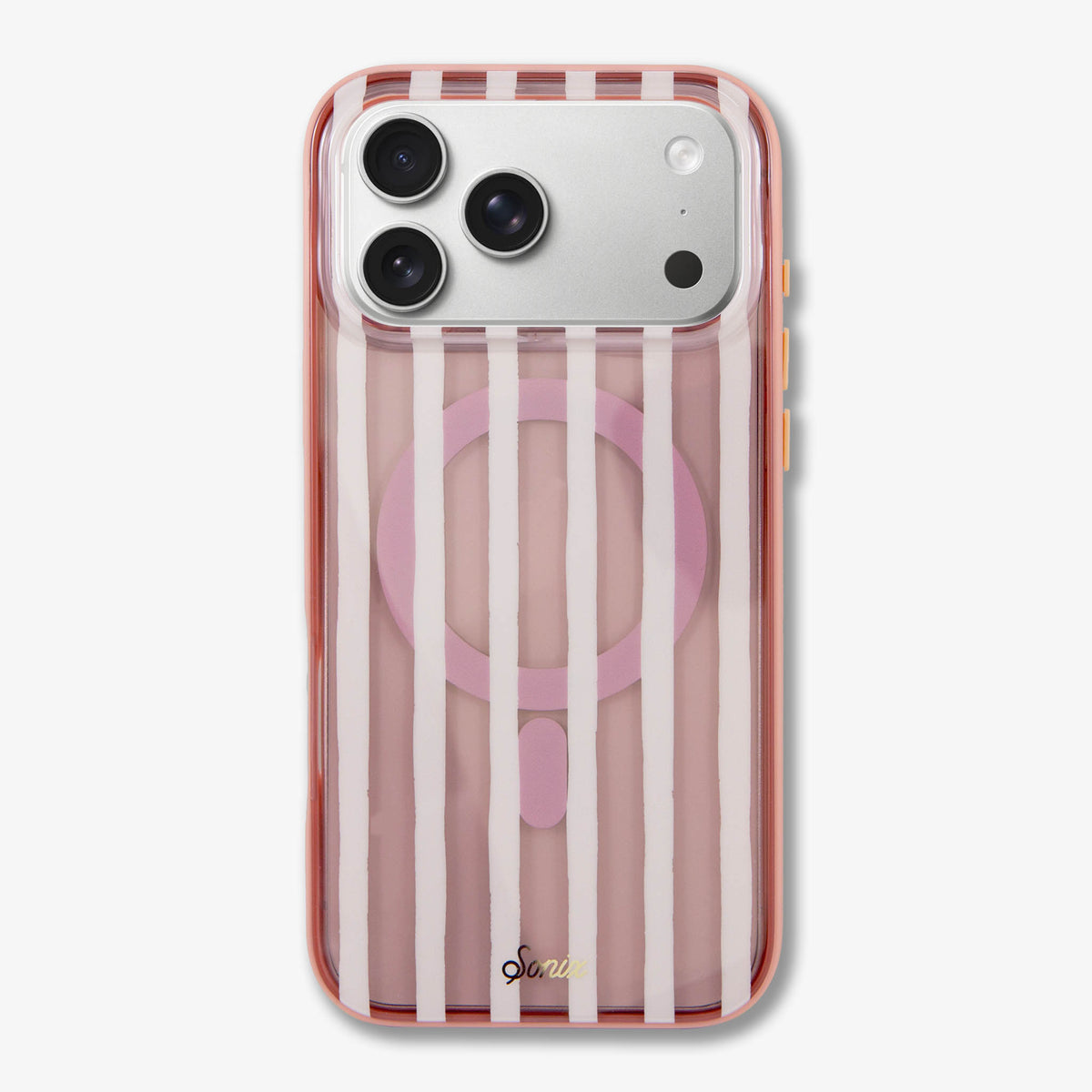 Abstract Stripe Nude MagSafe® Compatible iPhone Case