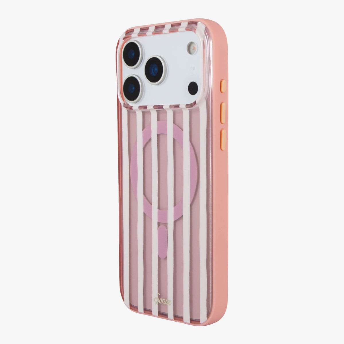 Abstract Stripe Nude MagSafe® Compatible iPhone Case