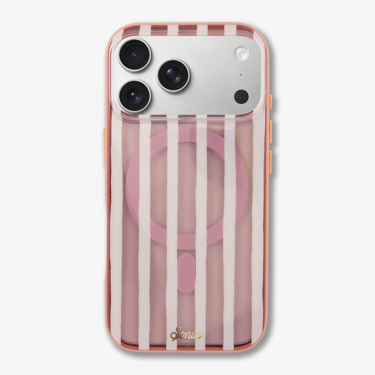 Abstract Stripe Nude MagSafe® Compatible iPhone Case
