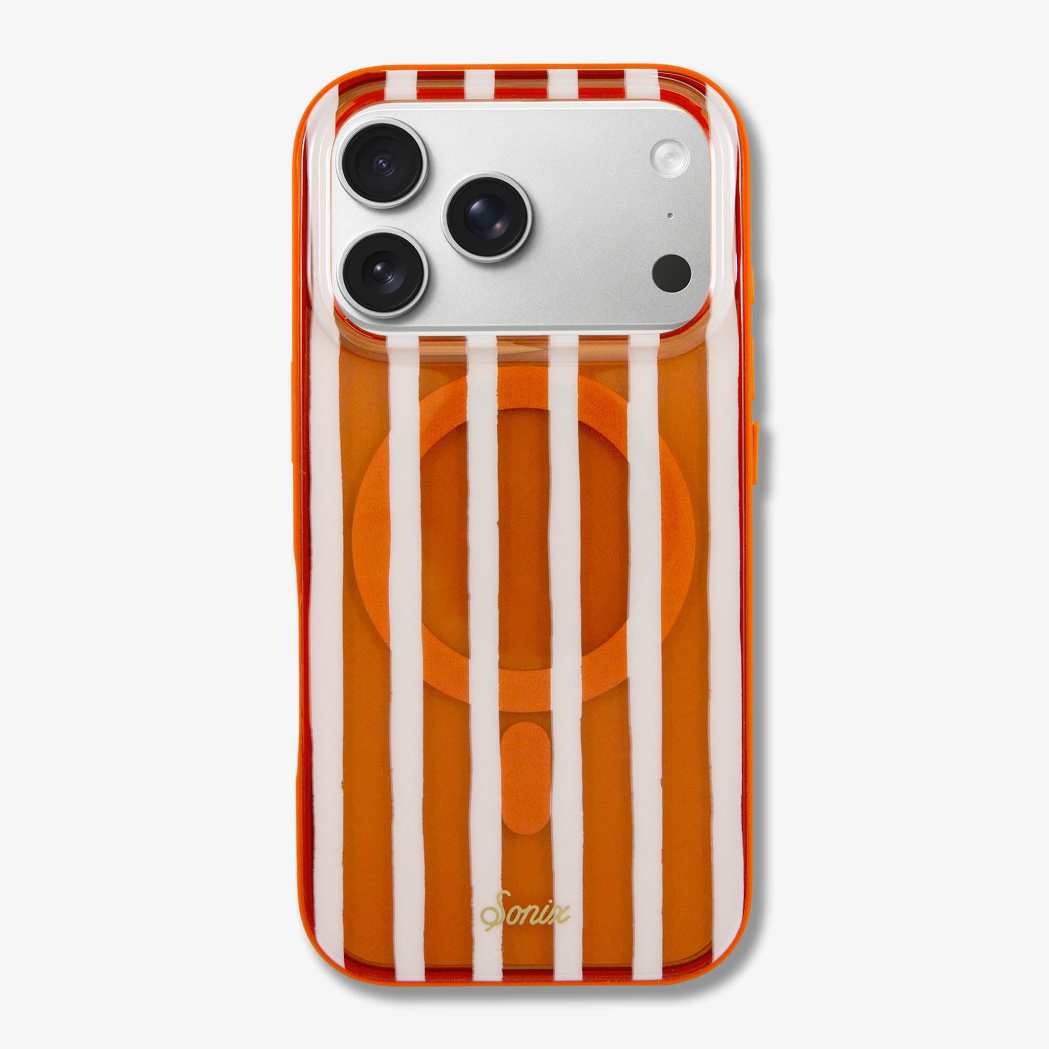 Abstract Stripe Pumpkin MagSafe® Compatible iPhone Case