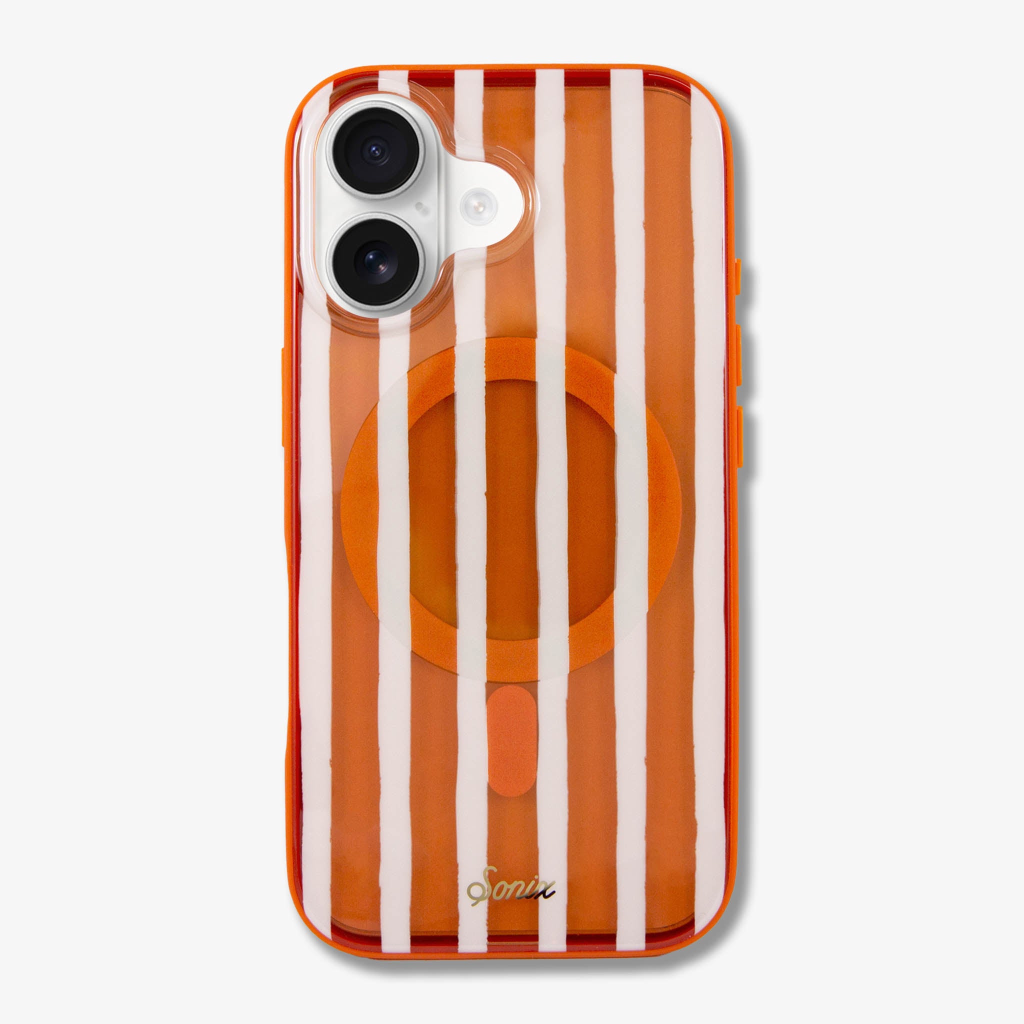 Abstract Stripe Pumpkin MagSafe® Compatible iPhone Case