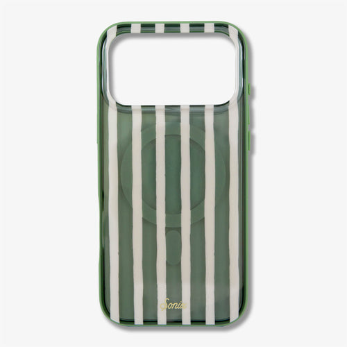 Abstract Stripe Sage MagSafe® Compatible iPhone Case