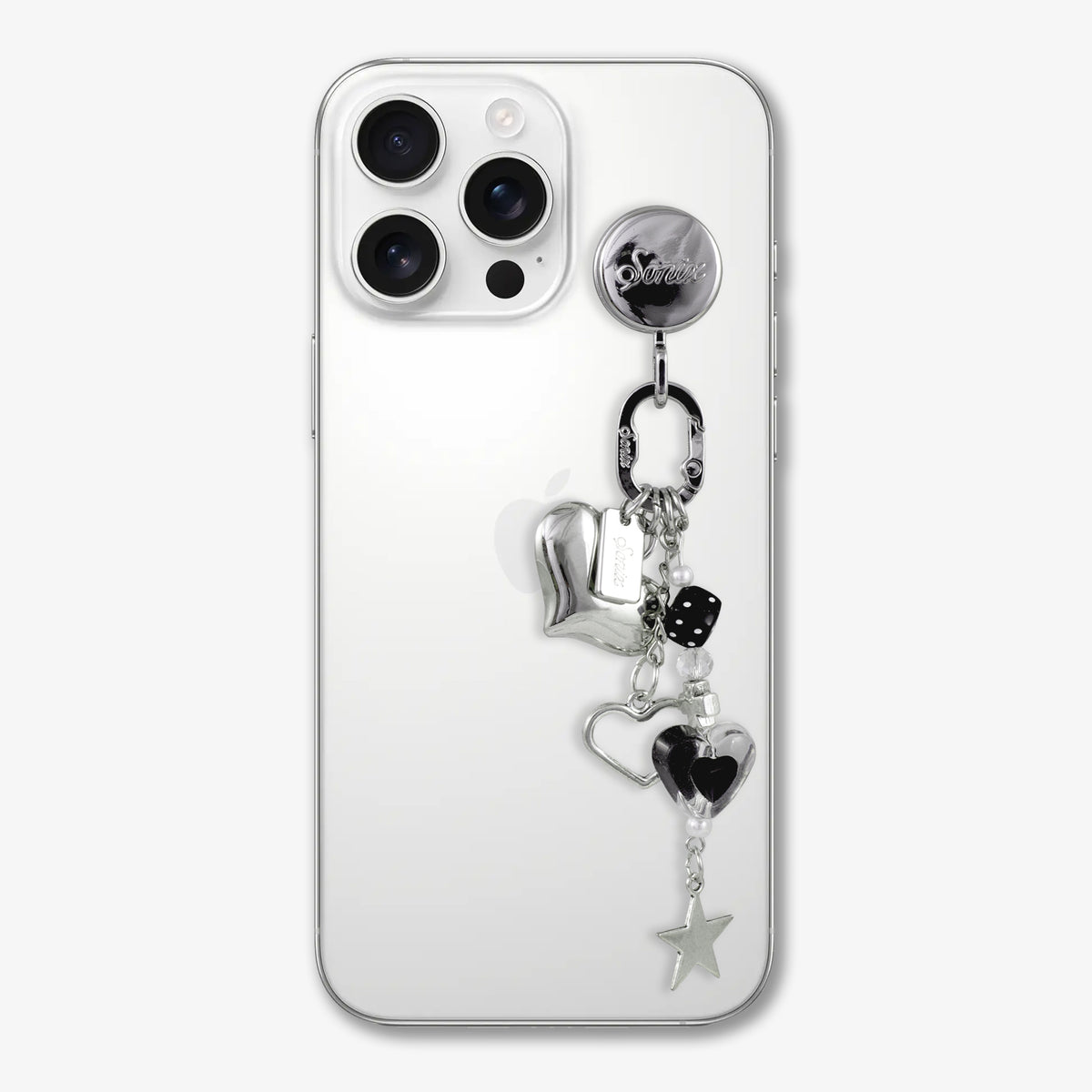 Adhesive Phone Hooks with Charms - Hearts and Stars