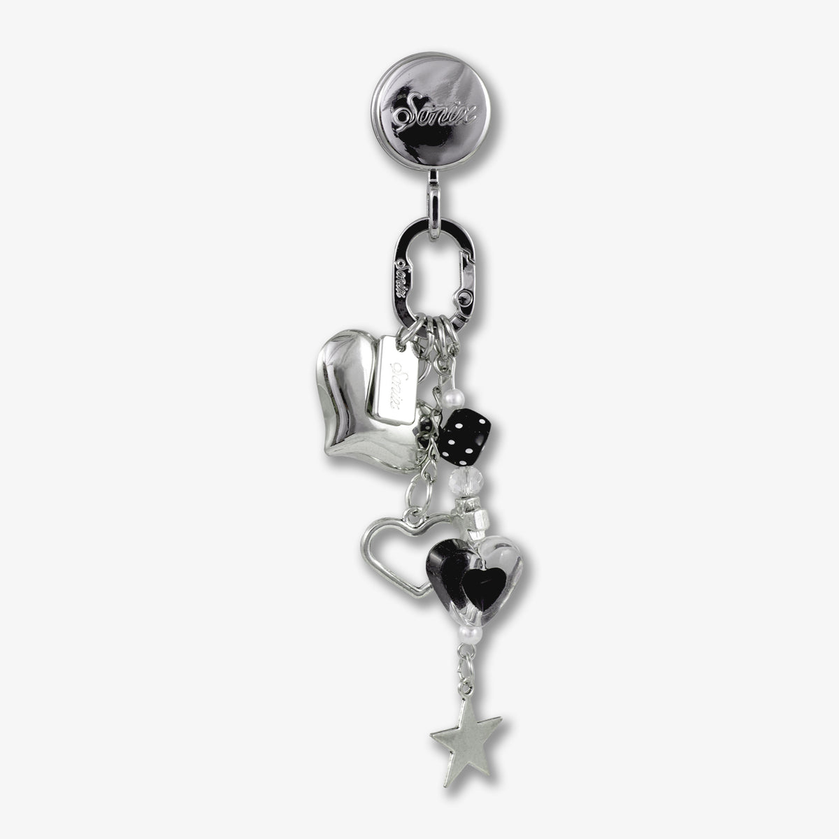 Adhesive Phone Hooks with Charms - Hearts and Stars