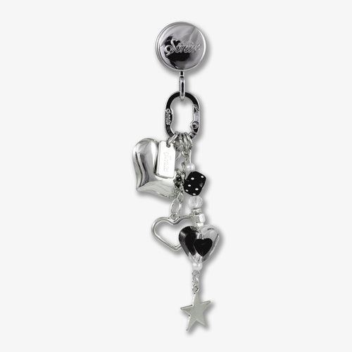 Adhesive Phone Hooks with Charms - Hearts and Stars